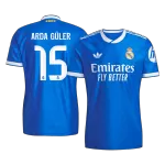 ARDA GÜLER #15 Authentic Real Madrid Third Away Soccer Jersey 2025/26 Blue - thejerseys
