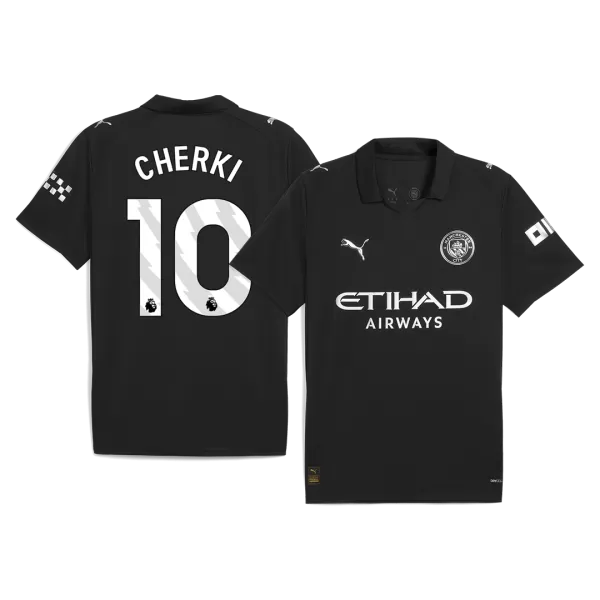 CHERKI #10 Manchester City Away Soccer Jersey 2025/26 Black - thejerseys