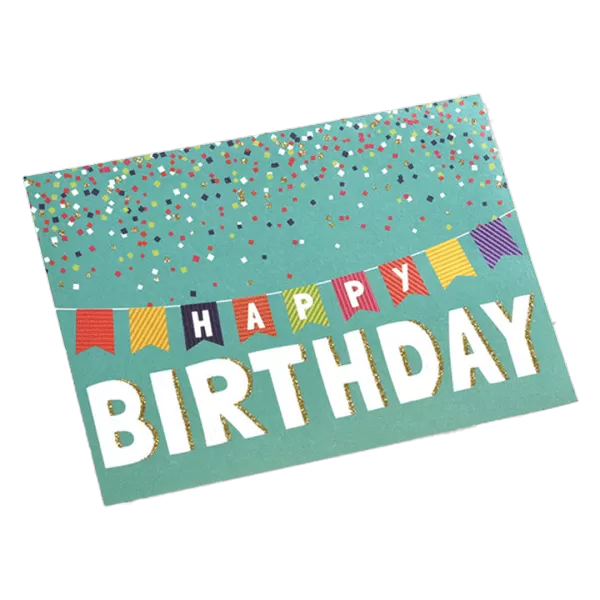 Custom Colorful Flag Birthday Card Green - thejerseys