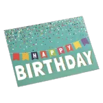 Custom Colorful Flag Birthday Card Green - thejerseys