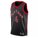 Unisex Toronto Raptors Scottie Barnes #4 Black Swingman Jersey - Statement Edition - thejerseys