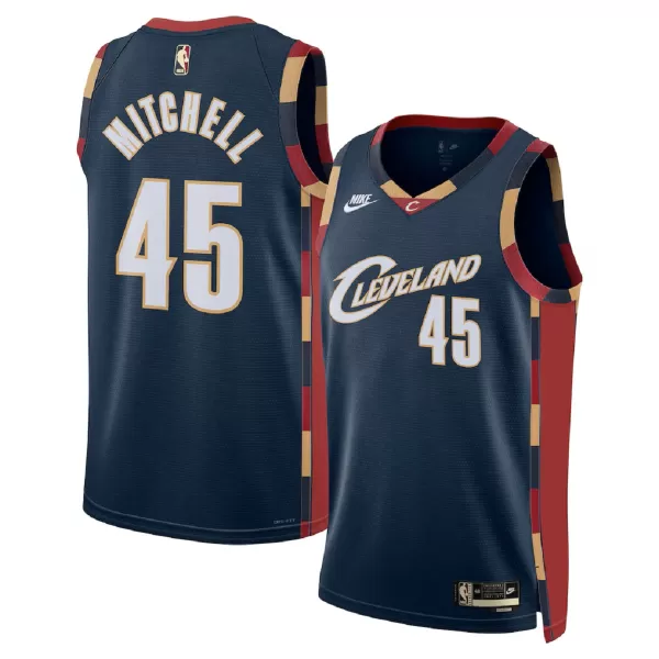 Unisex Cleveland Cavaliers Donovan Mitchell #45 Navy Swingman Jersey - Classic Edition - thejerseys