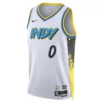 Unisex Indiana Pacers Tyrese Haliburton #0 White Swingman Jersey - City Edition - thejerseys
