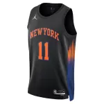 Unisex New York Knicks Jalen Brunson #11 Black Swingman Jersey - Statement Edition - thejerseys