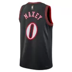 Unisex Philadelphia 76ers Tyrese Maxey #0 Black Swingman Jersey - Classic Edition - thejerseys