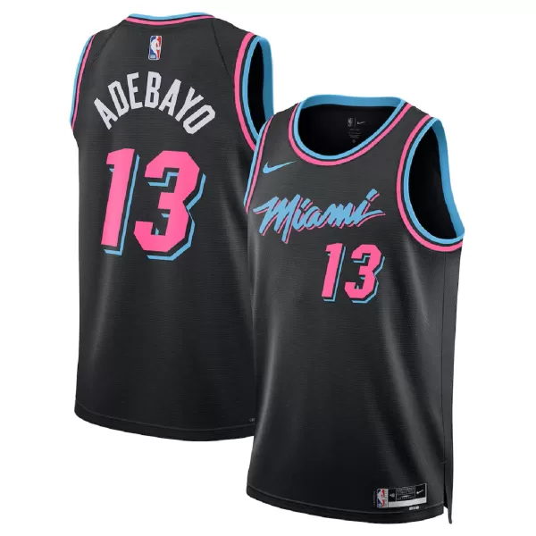 Unisex Miami Heat Bam Adebayo #13 Black Swingman Jersey 2025/26 - City Edition - thejerseys