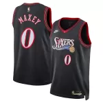 Unisex Philadelphia 76ers Tyrese Maxey #0 Black Swingman Jersey - Classic Edition - thejerseys
