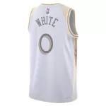 Unisex Chicago Bulls Coby White #0 White Swingman Jersey - City Edition - thejerseys