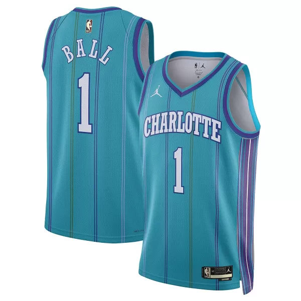 Unisex Charlotte Hornets LaMelo Ball #1 Teal Swingman Jersey - Classic Edition - thejerseys