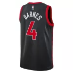 Unisex Toronto Raptors Scottie Barnes #4 Black Swingman Jersey - Statement Edition - thejerseys