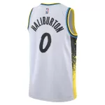 Unisex Indiana Pacers Tyrese Haliburton #0 White Swingman Jersey - City Edition - thejerseys