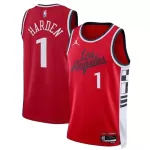 Unisex Los Angeles Clippers James Harden #1 Red Swingman Jersey - Statement Edition - thejerseys