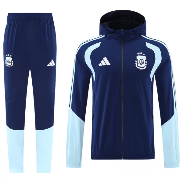 Argentina Windbreaker Hoodie Kit(Jacket+Pants) Navy 2026 - thejerseys