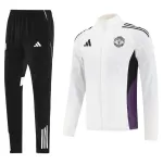 Manchester United Windbreaker Kit(Jacket+Pants) White 2025/26 - thejerseys