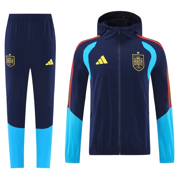 Spain Windbreaker Hoodie Kit(Jacket+Pants) Navy 2026 - thejerseys