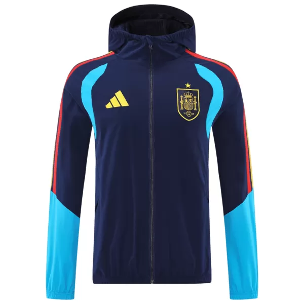 Spain Windbreaker Hoodie Jacket Navy 2026 - thejerseys