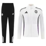Manchester United Windbreaker Kit(Jacket+Pants) White 2025/26 - thejerseys