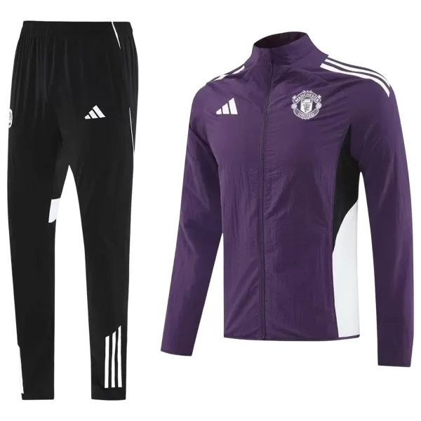 Manchester United Windbreaker Kit(Jacket+Pants) Purple 2025/26 - thejerseys