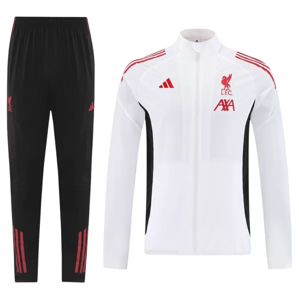 Liverpool Windbreaker Kit(Jacket+Pants) White 2025/26 - thejerseys
