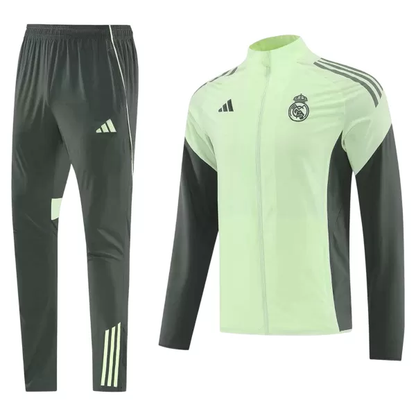 Real Madrid Windbreaker Kit(Jacket+Pants) Green 2025/26 - thejerseys