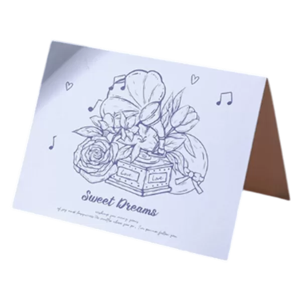 Custom Music Box Sweet Dreams Anniversary Card Blue - thejerseys