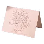 Custom Flowers Love Letter Anniversary Card Orange - thejerseys