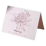 Custom Rose Moon Happiness Anniversary Card Pink - thejerseys