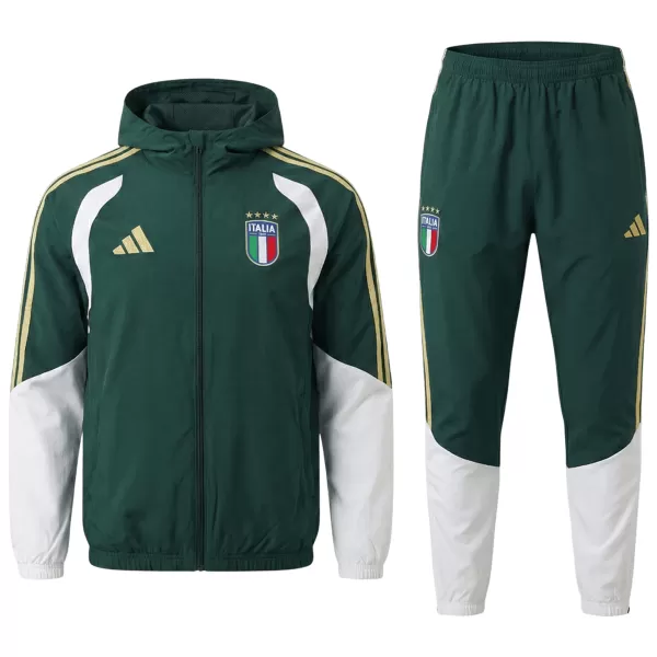 Italy Windbreaker Hoodie Kit(Top+Pants) Green 2026 - thejerseys
