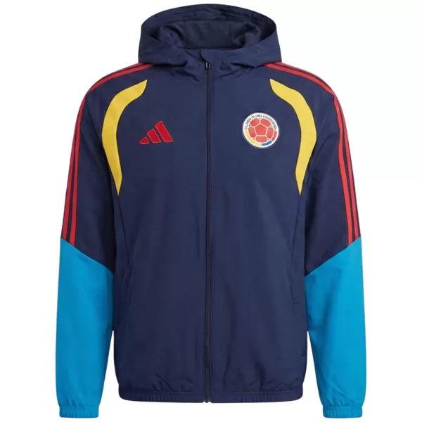 Colombia Windbreaker Hoodie Jacket Navy 2026 - thejerseys