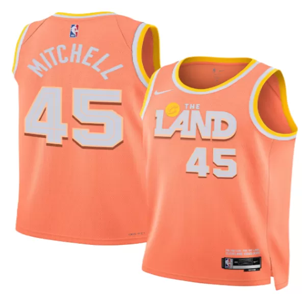 Men's Cleveland Cavaliers MITCHELL #45 Navy Swingman Jersey - thejerseys