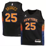 Men's New York Knicks BRIDGES #25 Black Swingman Jersey - Statement Edition - thejerseys