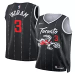 Men's Toronto Raptors INGRAM #3 Black Swingman Jersey - City Edition - thejerseys