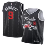 Men's Toronto Raptors BARRETT #9 Black Swingman Jersey - City Edition - thejerseys