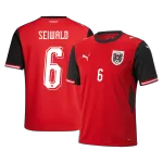 SEIWALD #6 Austria Home Jersey World Cup 2026 - thejerseys