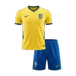 Kids Brazil Home Jersey Kit World Cup 2026 - thejerseys