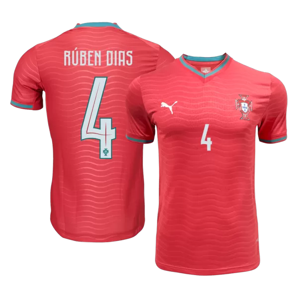 RÚBEN DIAS#4 Player Version Portugal Home Soccer Jersey World Cup 2026 Red - thejerseys
