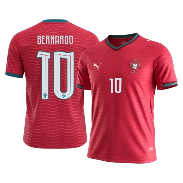 BERNARDO#10 Portugal Home Soccer Jersey World Cup 2026 Red - thejerseys