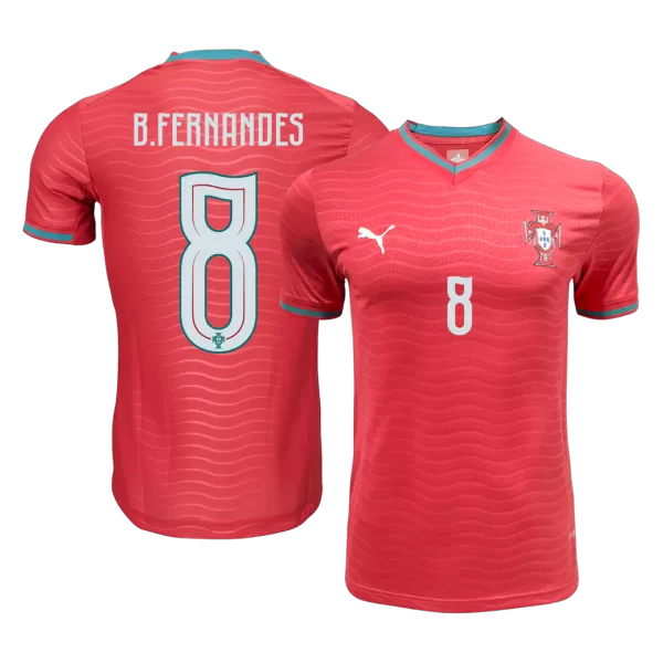 B.FERNANDES#8 Player Version Portugal Home Soccer Jersey World Cup 2026 Red - thejerseys
