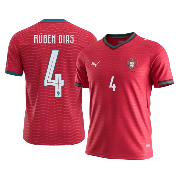 RÚBEN DIAS#4 Portugal Home Soccer Jersey World Cup 2026 Red - thejerseys
