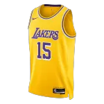 Men's Los Angeles Lakers REAVES #15 Yellow Swingman Jersey 2025/26 - Icon Edition - thejerseys