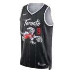 Men's Toronto Raptors BARRETT #9 Black Swingman Jersey - City Edition - thejerseys