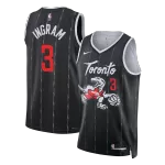 Men's Toronto Raptors INGRAM #3 Black Swingman Jersey - City Edition - thejerseys