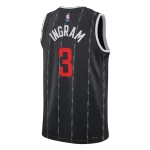 Men's Toronto Raptors INGRAM #3 Black Swingman Jersey - City Edition - thejerseys