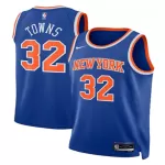 Men's New York Knicks TOWNS #32 Blue Swingman Jersey - Icon Edition - thejerseys
