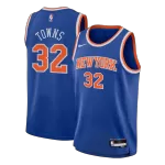 Men's New York Knicks TOWNS #32 Blue Swingman Jersey - Icon Edition - thejerseys