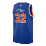 Men's New York Knicks TOWNS #32 Blue Swingman Jersey - Icon Edition - thejerseys