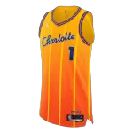 Men's Charlotte Hornets BALL #1 Orange Swingman Jersey 2026 - City Edition - thejerseys