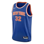 Men's New York Knicks TOWNS #32 Blue Swingman Jersey - Icon Edition - thejerseys