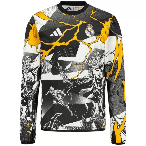 Real Madrid x Marvel Warm Up Long Sleeve Jersey 2025/26 - thejerseys