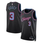 Men's New York Knicks GIDDEY #3 Black Swingman Jersey 2025/26 - City Edition - thejerseys